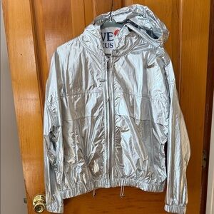 MICHAEL Michael Kors Silver Hooded Jacket